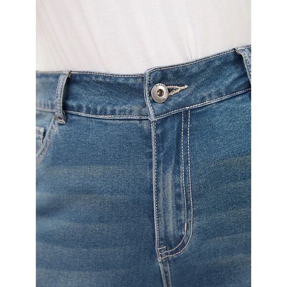 3X 22 Plus Size BloomChic Skinny High Rise Cropped Jeans Stretchy Fit - Picture 9 of 11